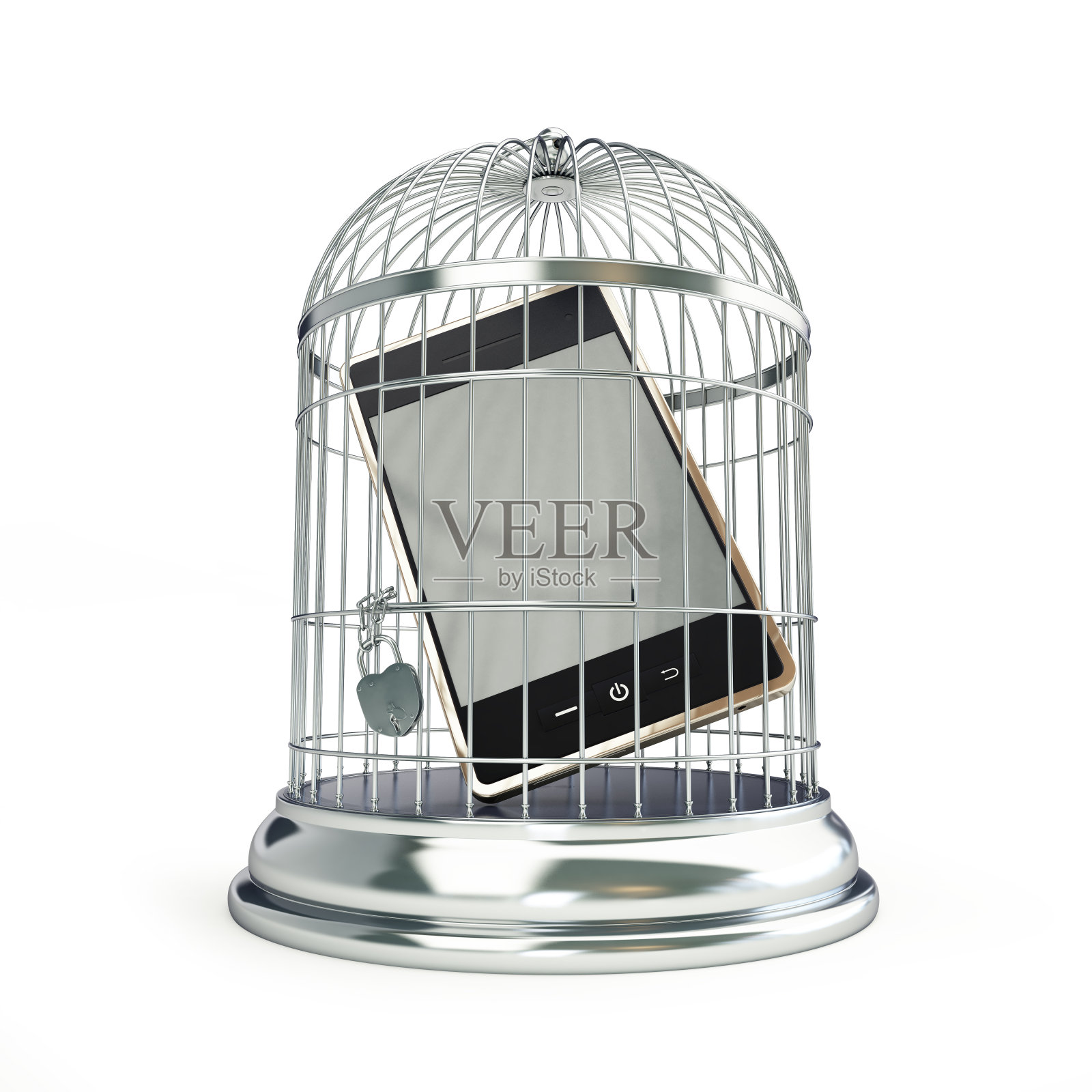 白色背景上的移动囚犯照片摄影图片