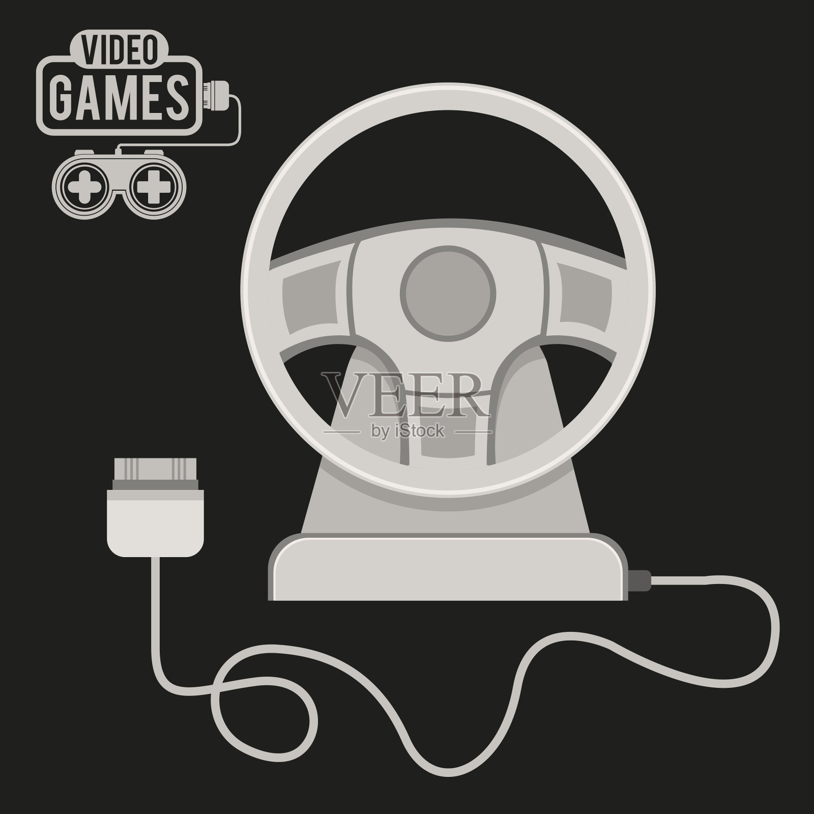 视频游戏设计插画图片素材