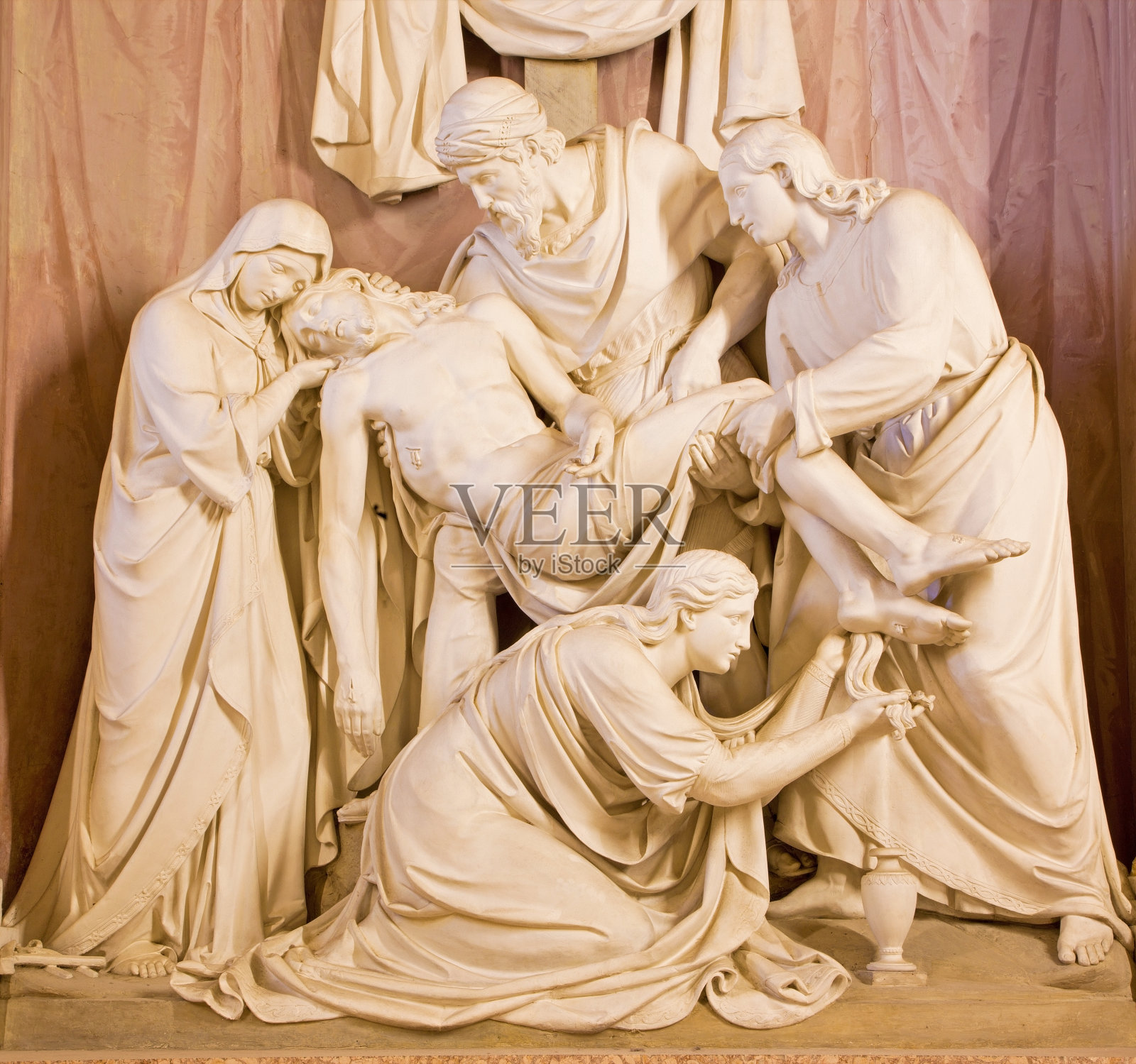 罗马-十字架雕塑的沉积照片摄影图片