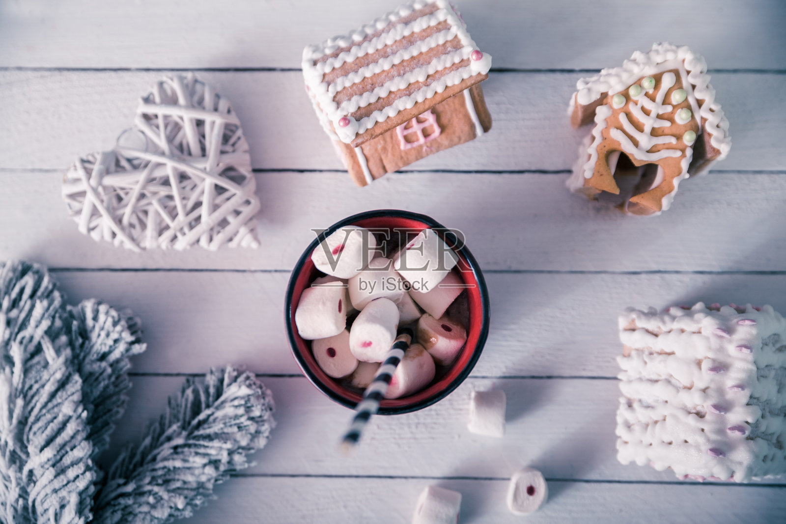 圣诞甜点照片摄影图片