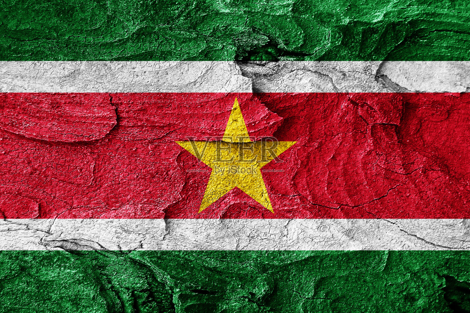 苏里南国旗照片摄影图片