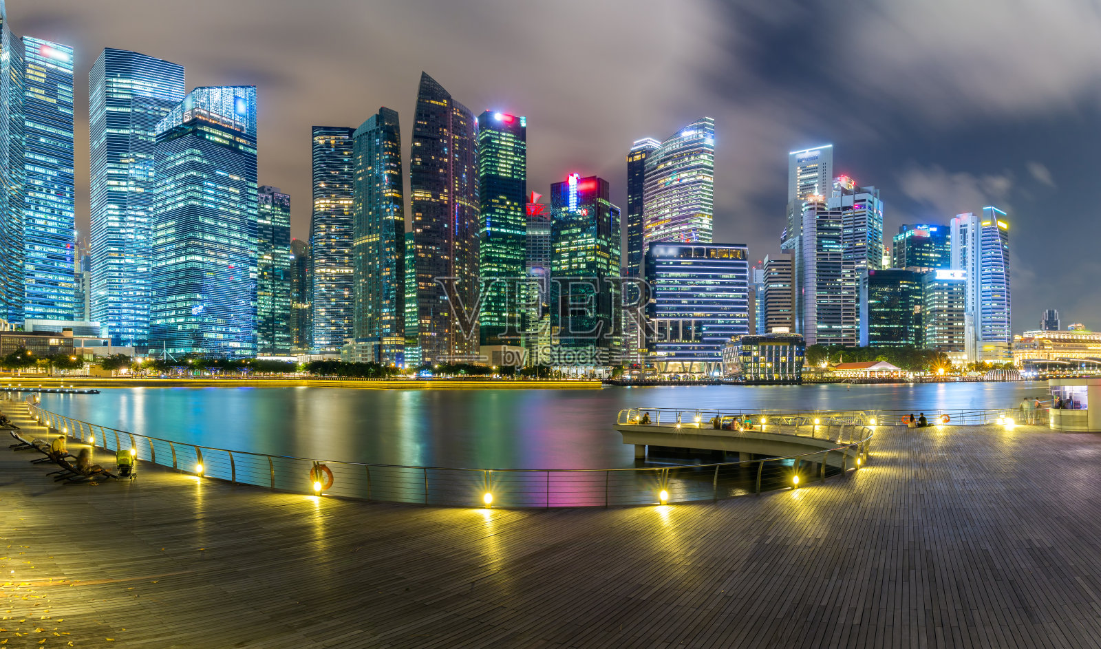 新加坡金融区景观照片摄影图片