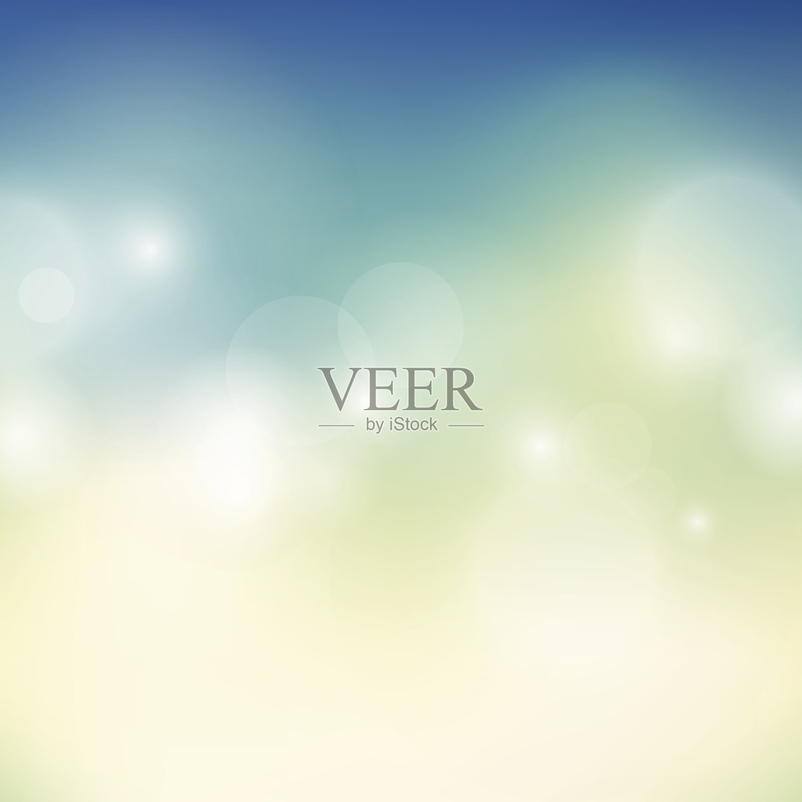 夏天模糊背景插画图片素材