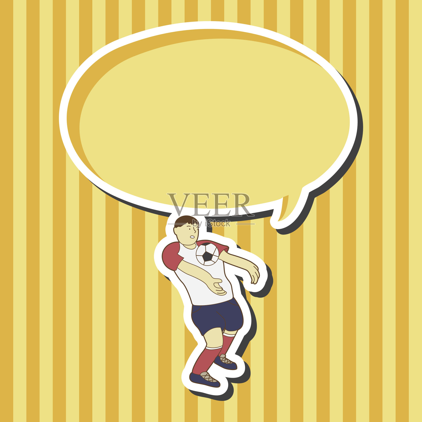 体育足球运动员主题元素向量,eps插画图片素材