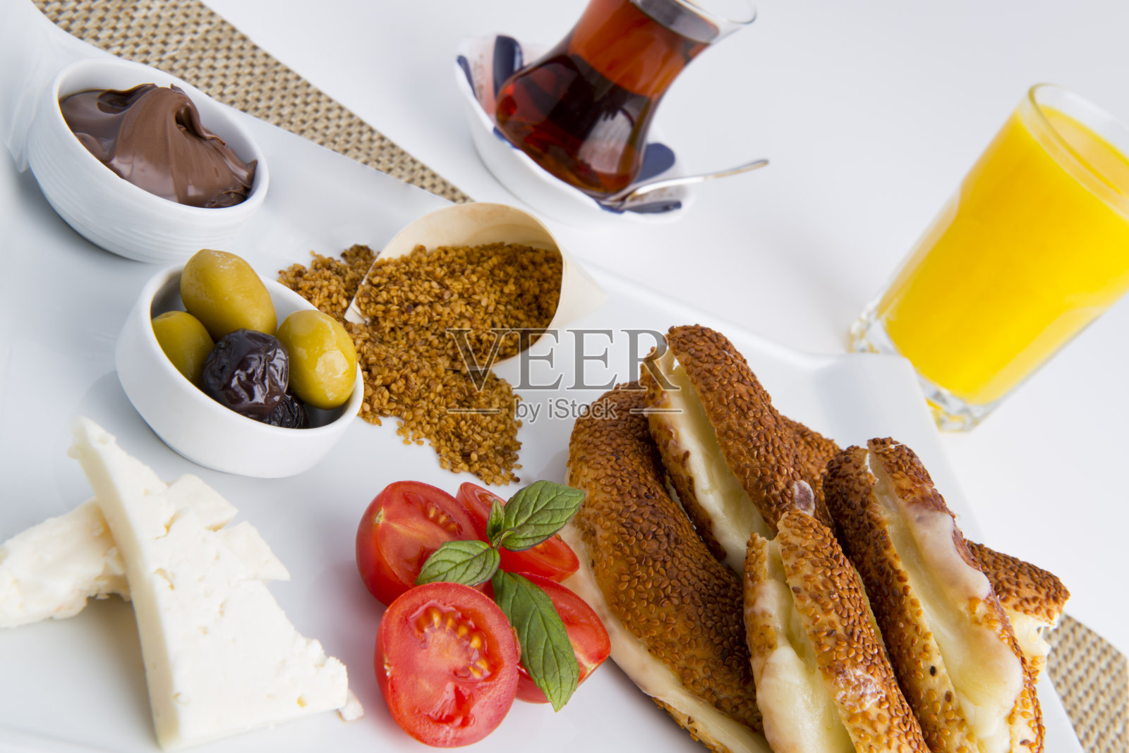 土耳其早餐照片摄影图片