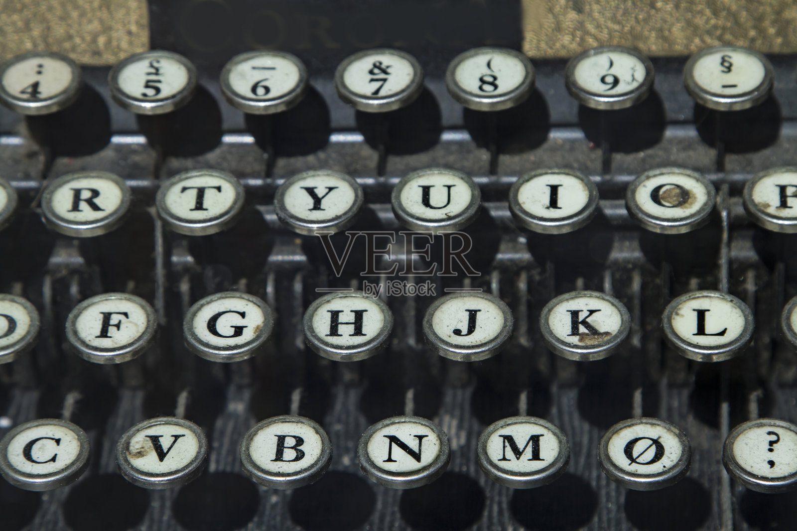 旧打字机键盘照片摄影图片