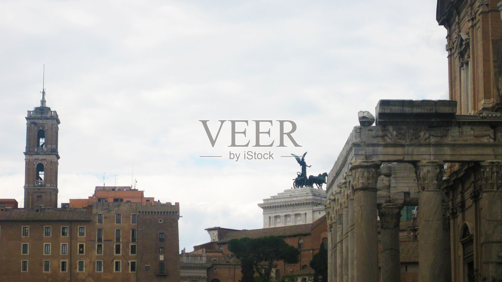 古罗马遗址。照片摄影图片