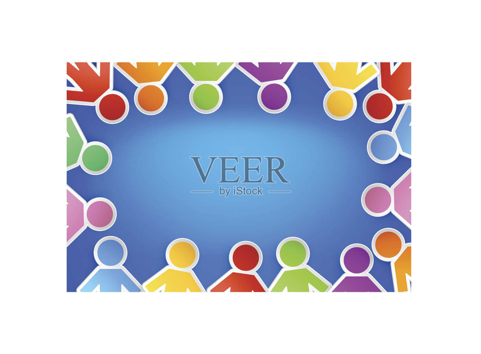 纸的人插画图片素材