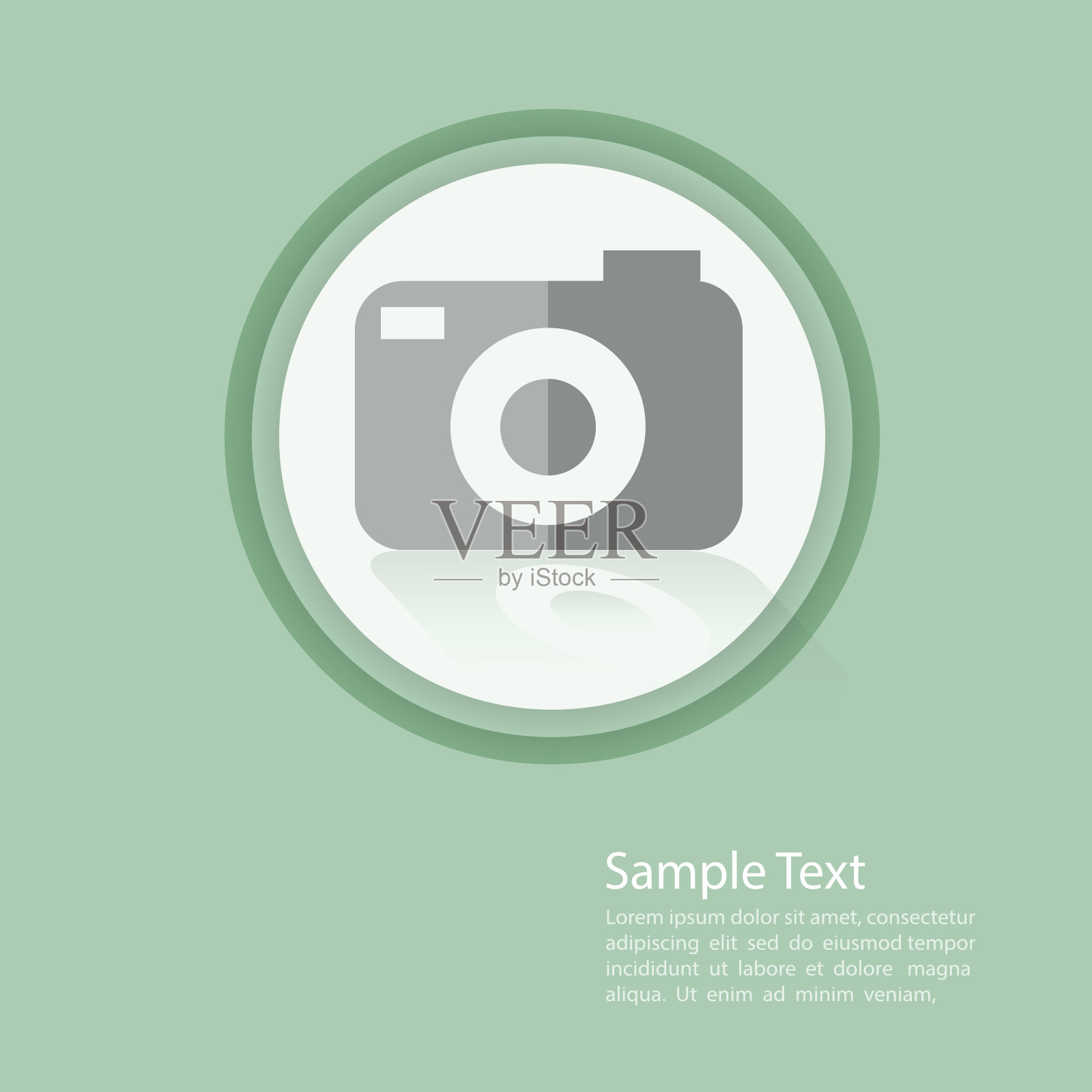 相机平面模板矢量/插图eps10。插画图片素材