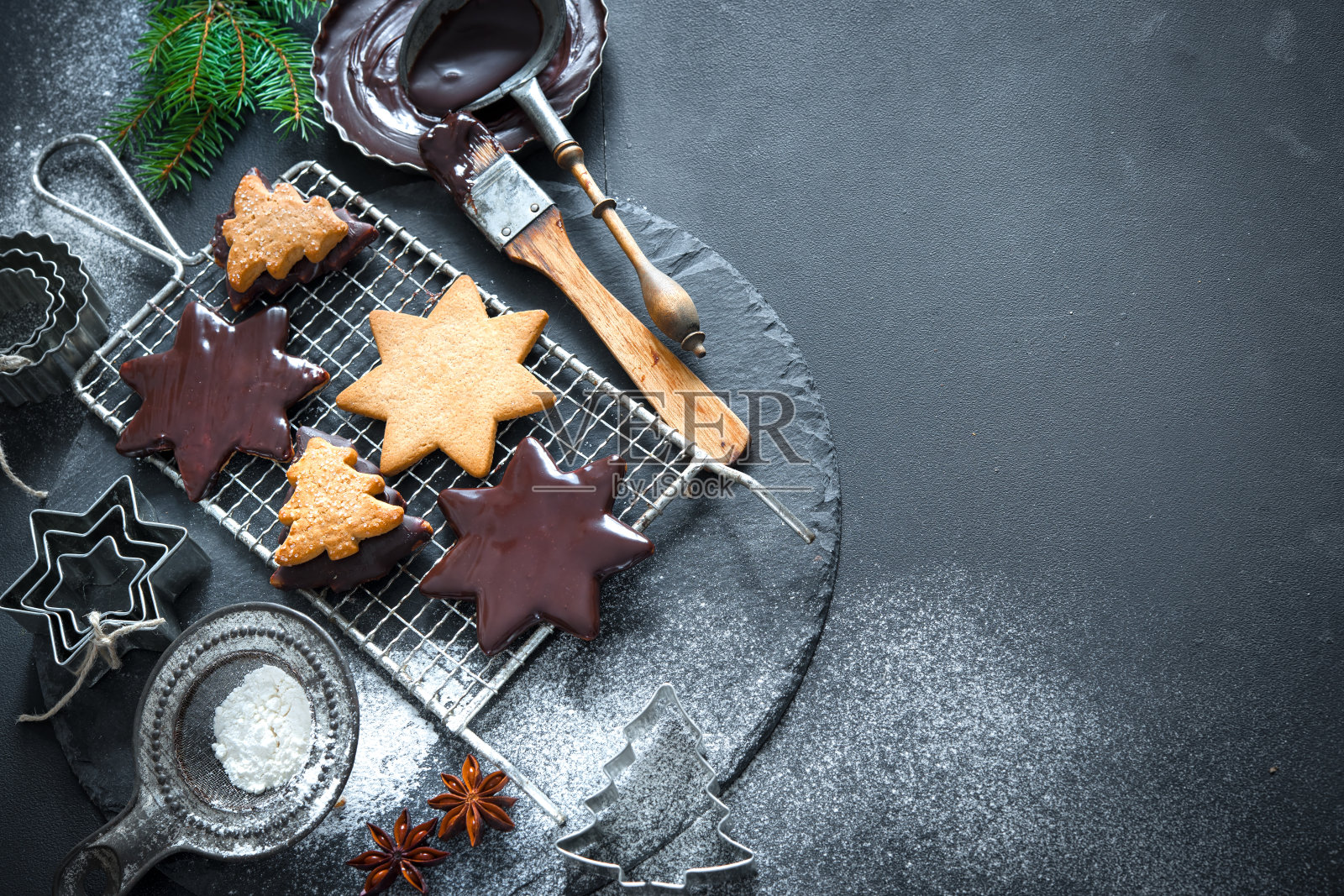 圣诞节烘焙照片摄影图片