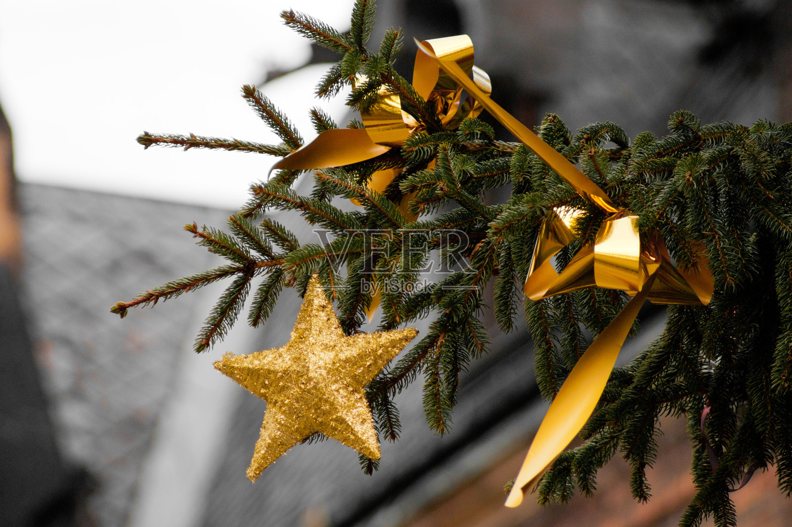 圣诞树装饰照片摄影图片