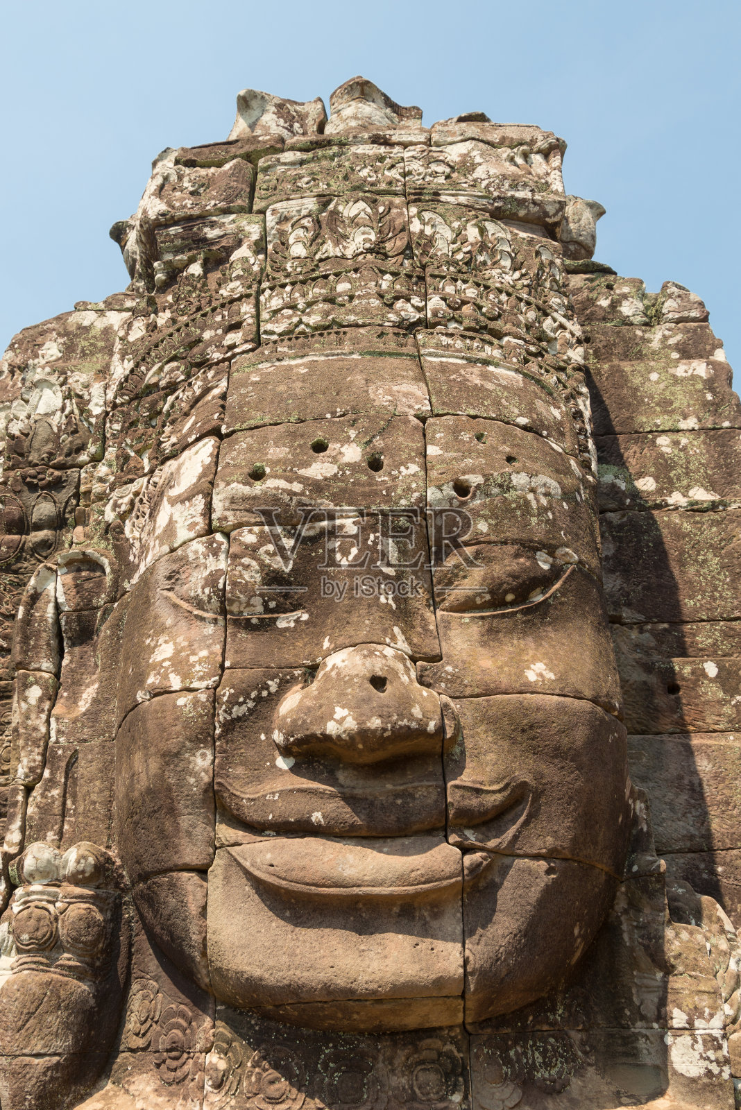 柬埔寨的吴哥窟或巴戎寺照片摄影图片