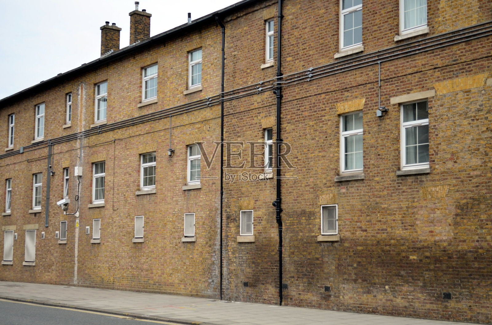 伦敦市内典型的英国住宅照片摄影图片