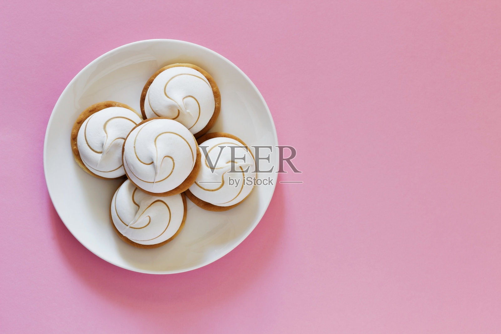 棉花糖饼干照片摄影图片