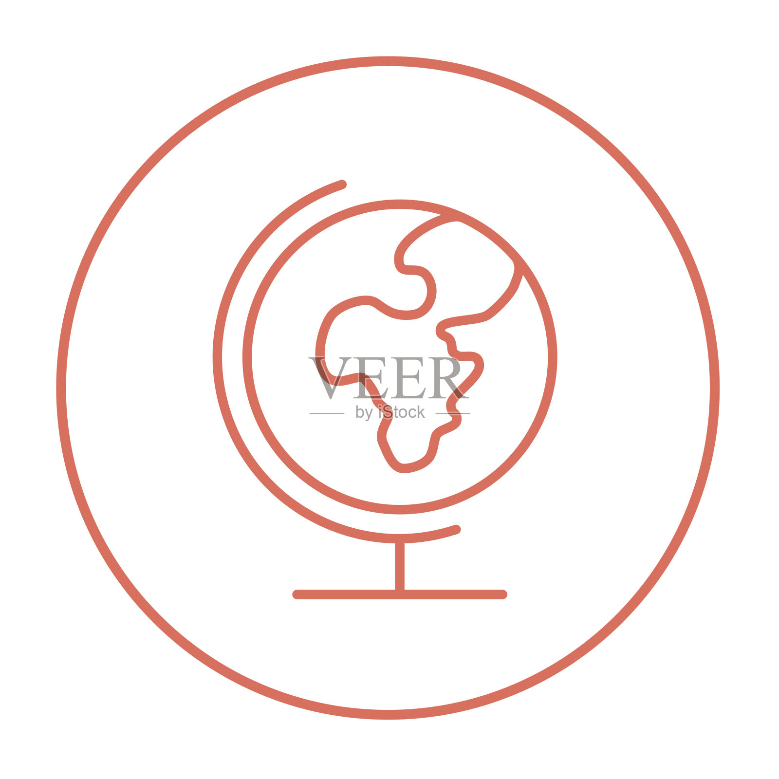 全球站线图标插画图片素材