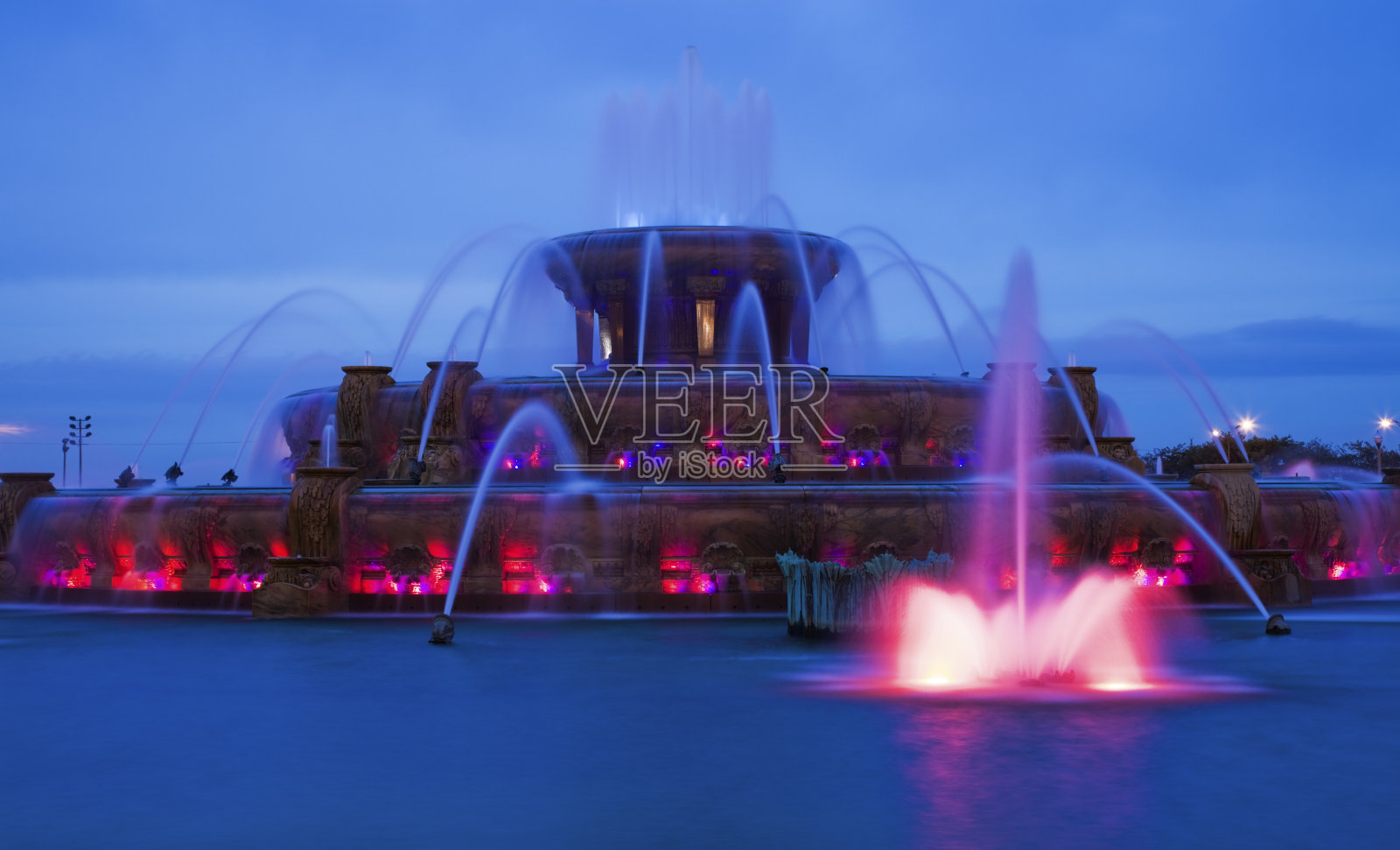 白金汉喷泉照片摄影图片