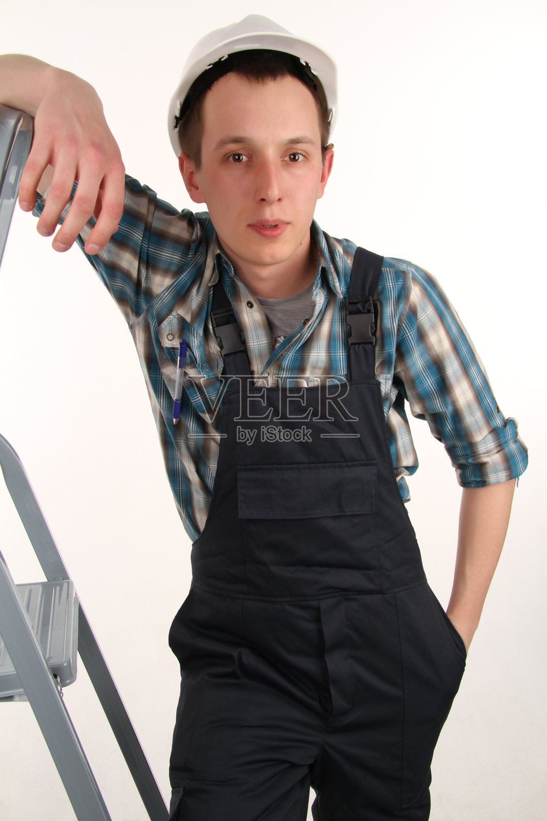 土木工程师的年轻人的肖像照片摄影图片