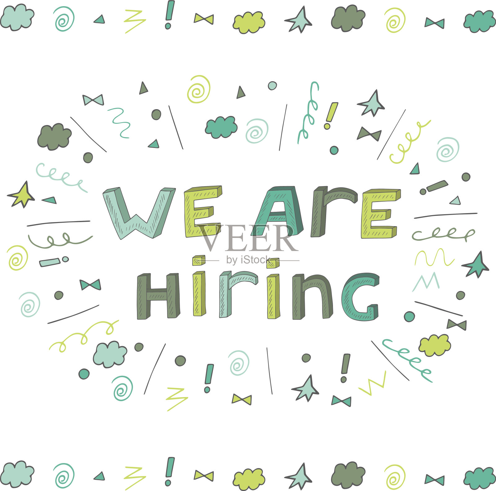 我们正在招聘横幅插画图片素材