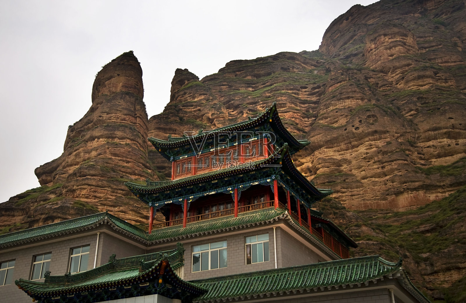 中国甘肃兰州炳林寺光明精神佛寺照片摄影图片