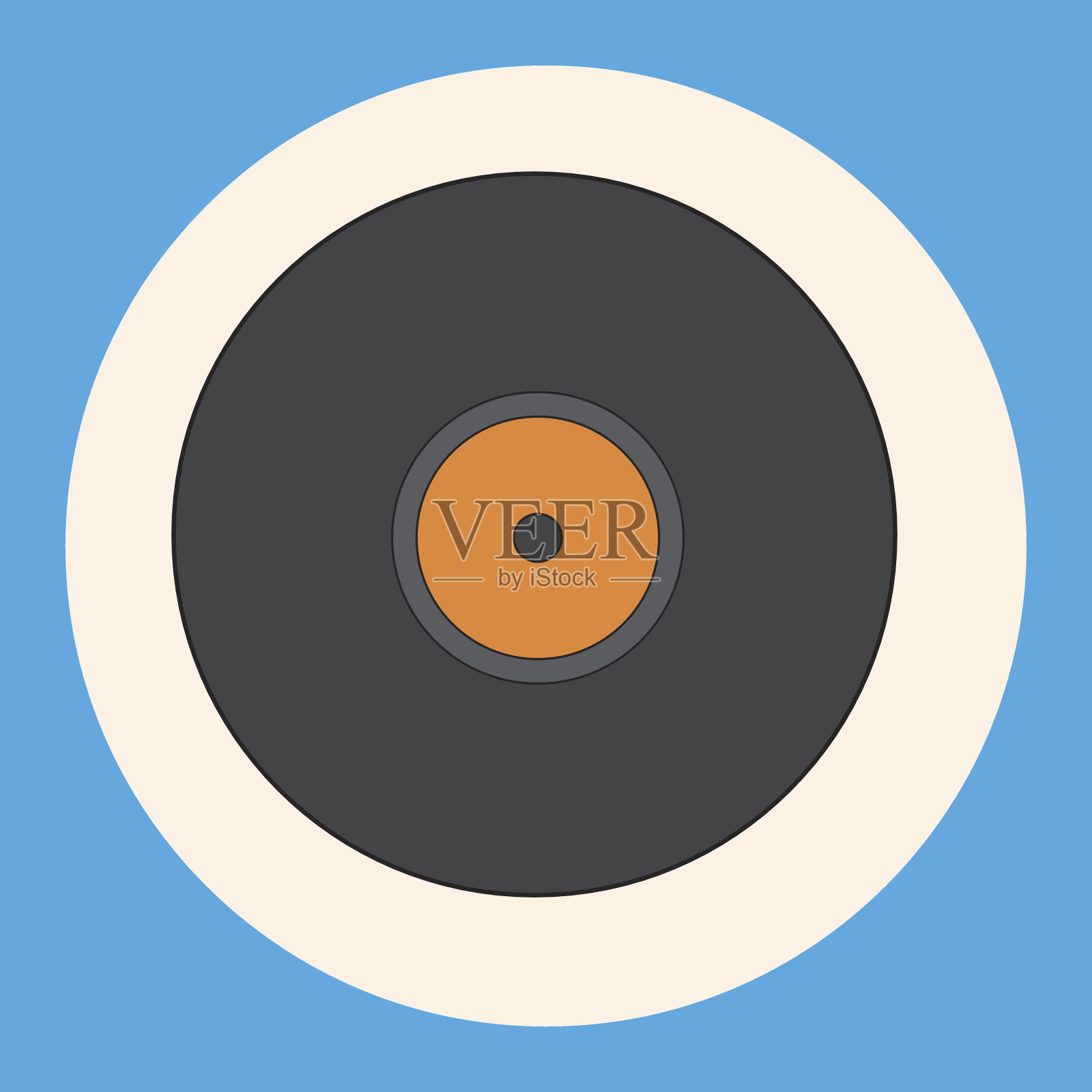 摇滚音乐光盘主题元素向量,eps插画图片素材