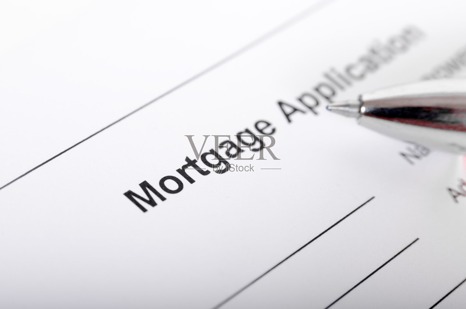 抵押申请表格结束了照片摄影图片