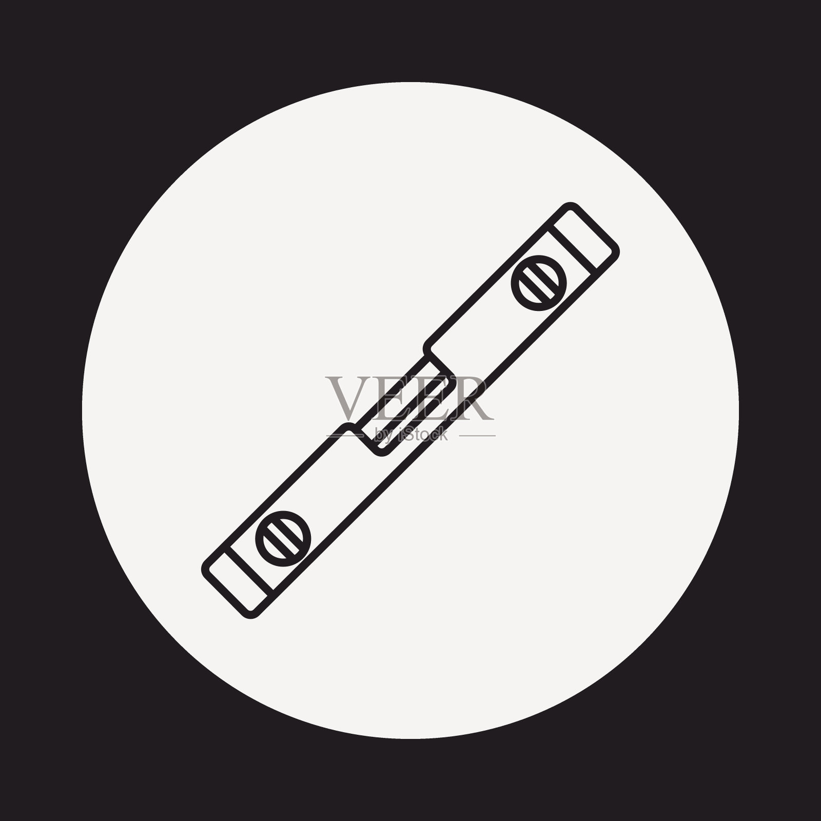 水平线图标图标素材