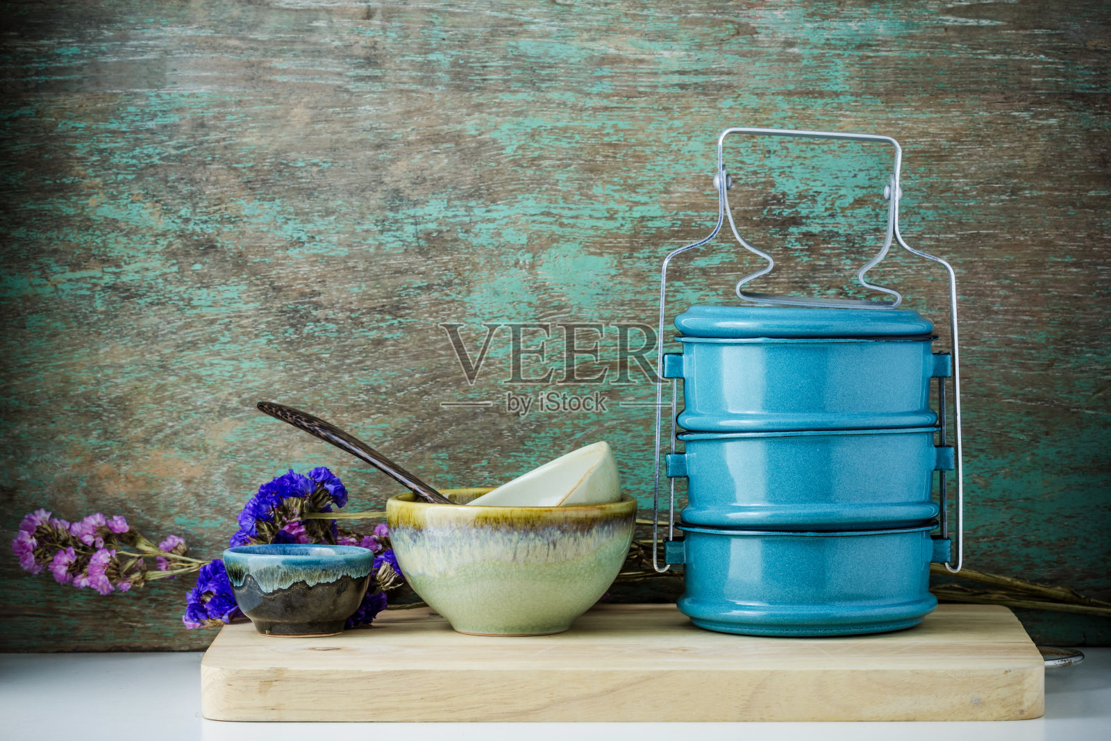 金属午餐递送,泰国食品运输公司照片摄影图片