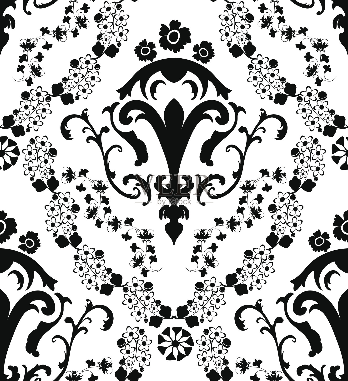 无缝的锦缎模式插画图片素材