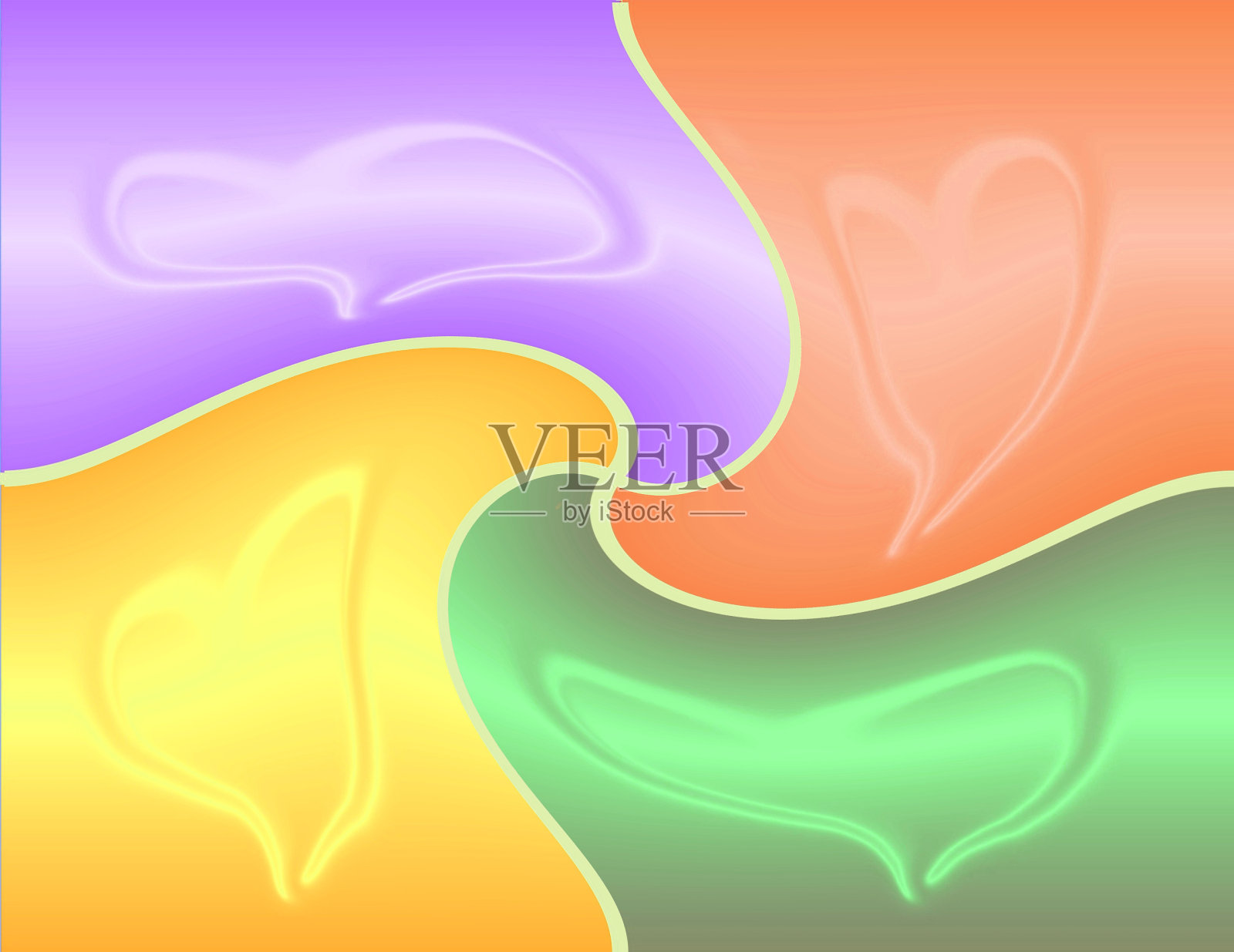 抽象的心插图照片摄影图片