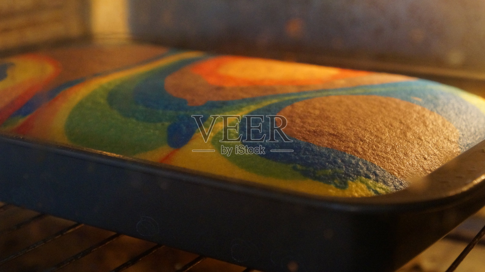 彩虹蛋糕烘焙照片摄影图片