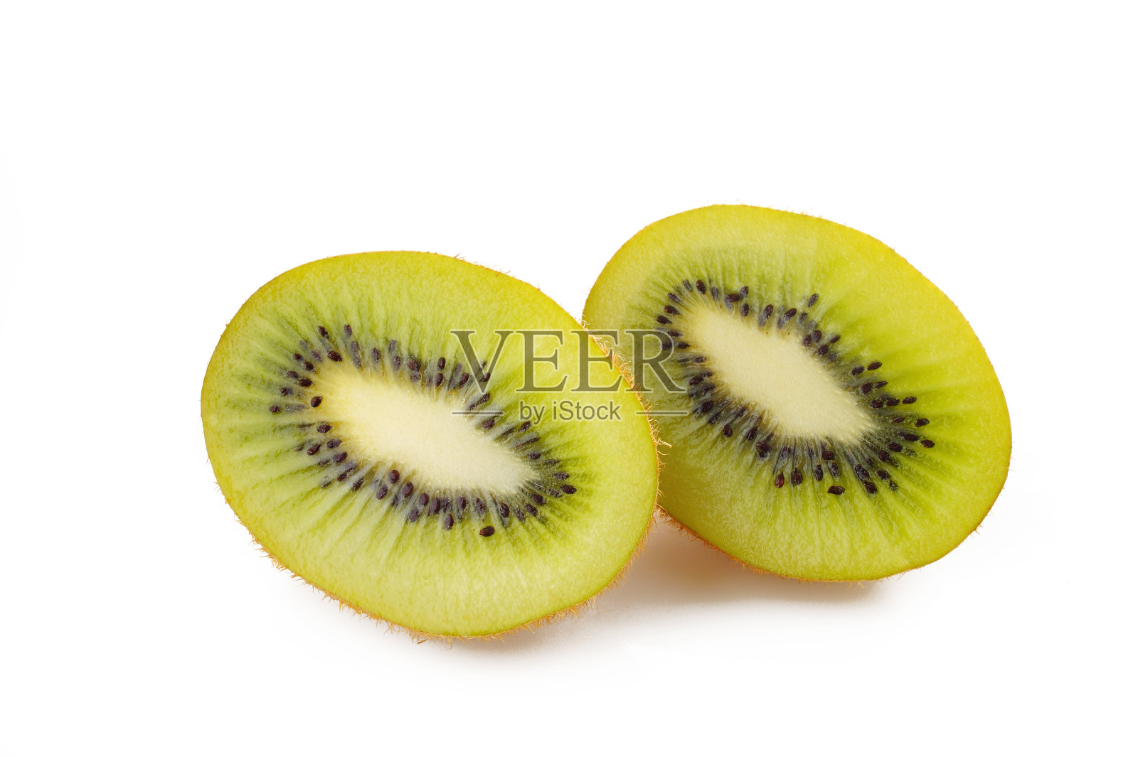 白色背景上的奇异果照片摄影图片