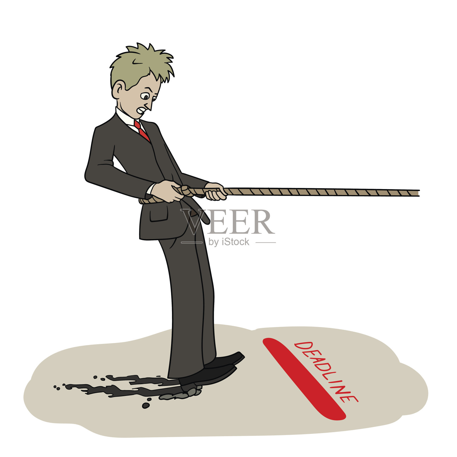 的最后期限插画图片素材