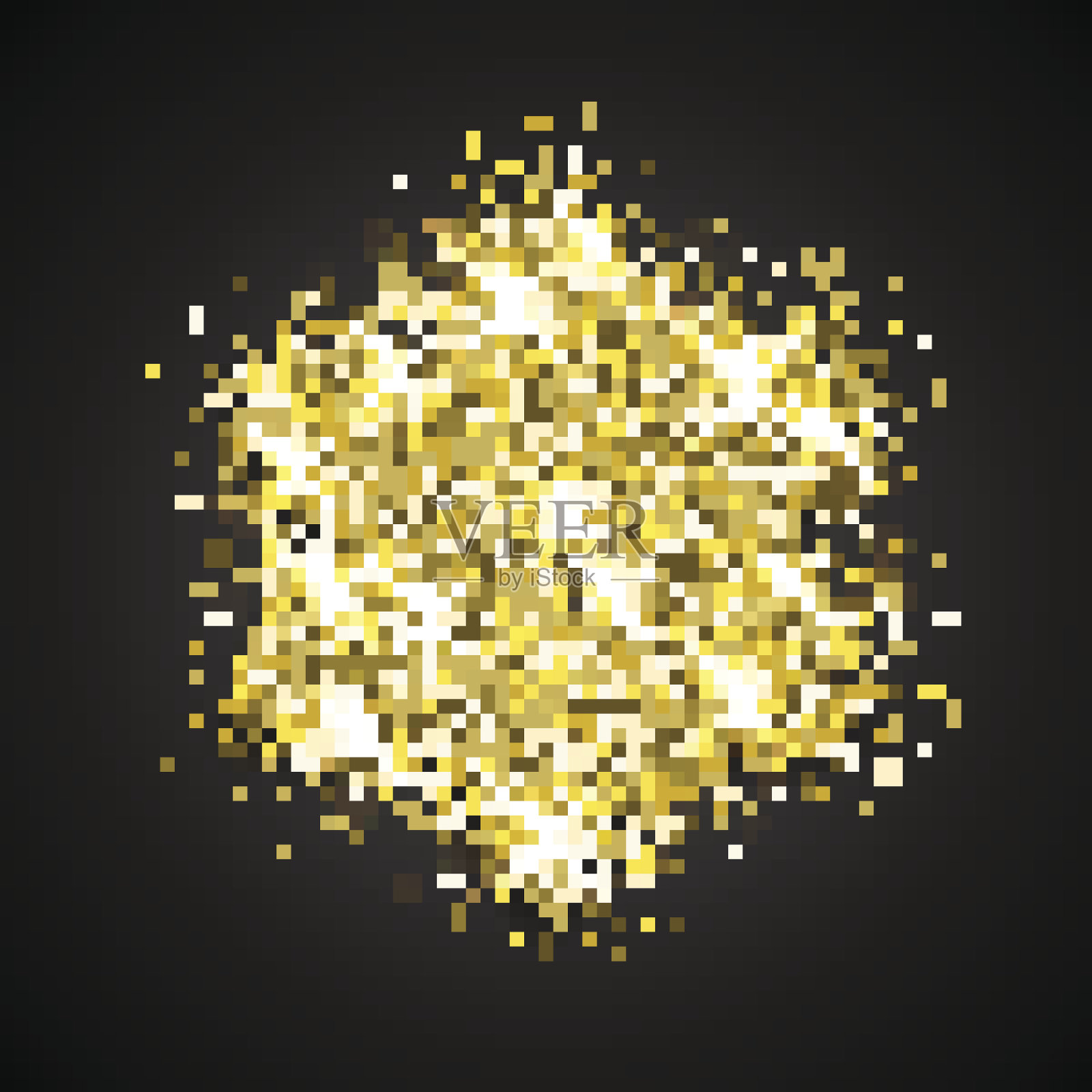 雪花般的金色晶莹纹理插画图片素材