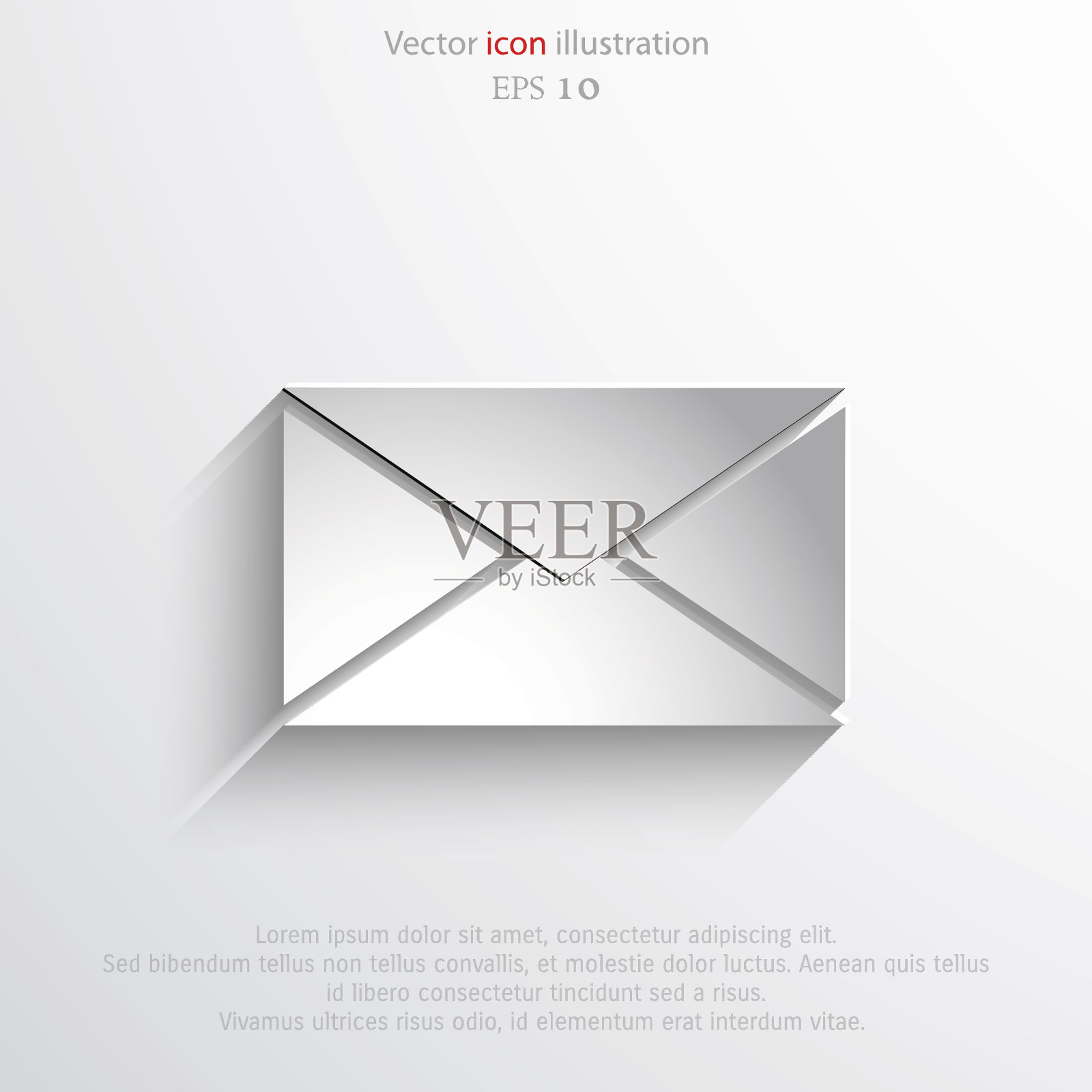 矢量邮件网页平面图标插画图片素材