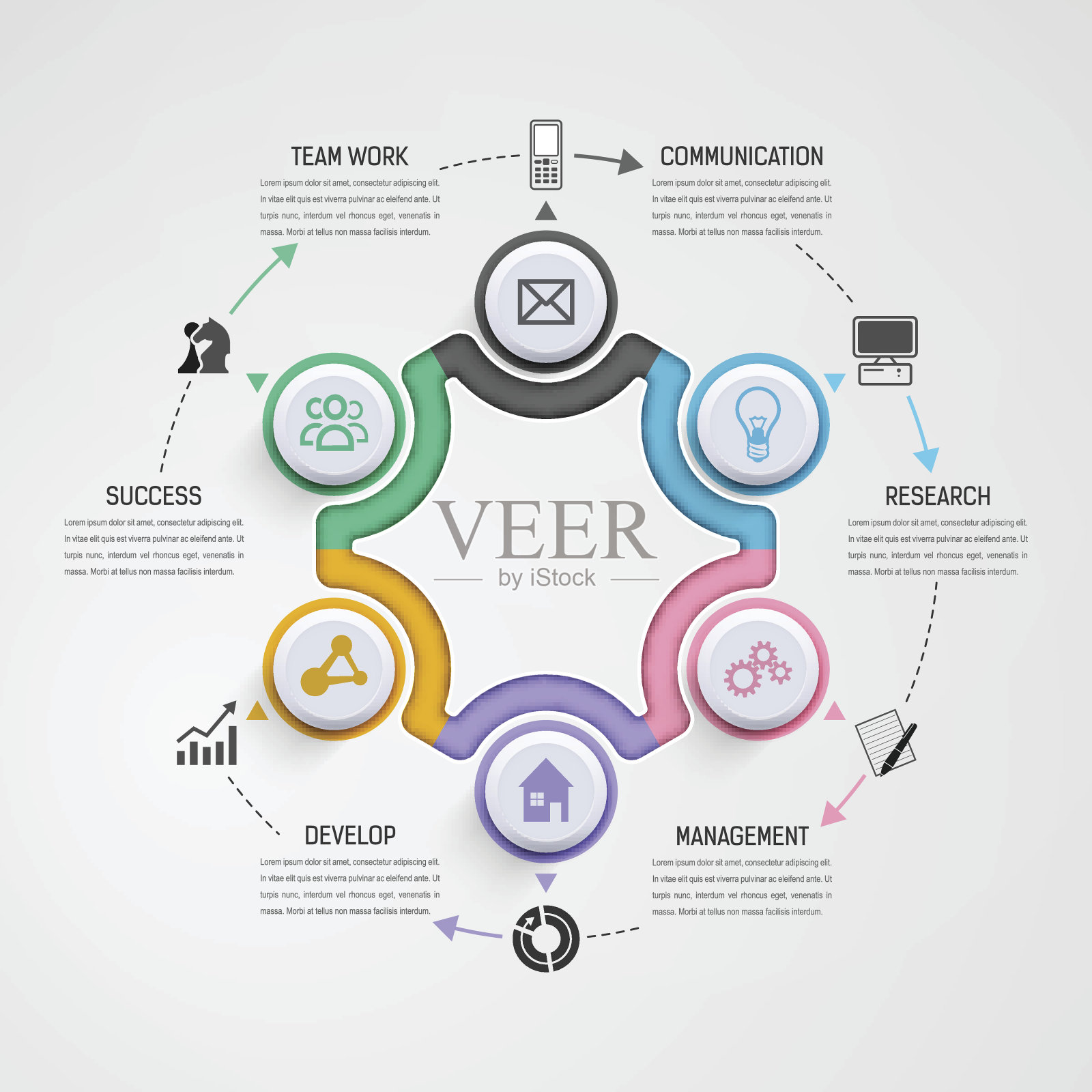 业务信息图图标素材