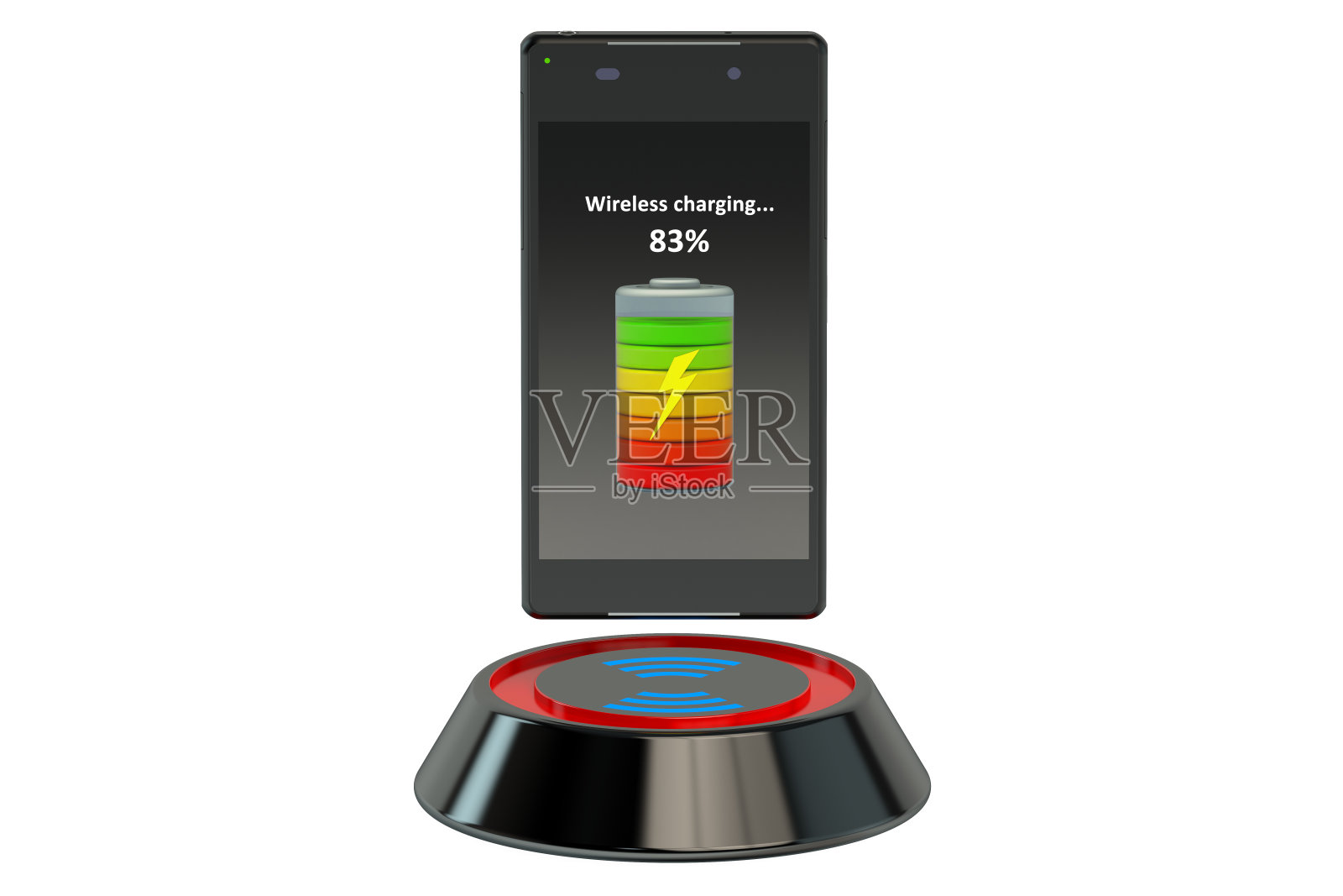 智能手机无线充电照片摄影图片