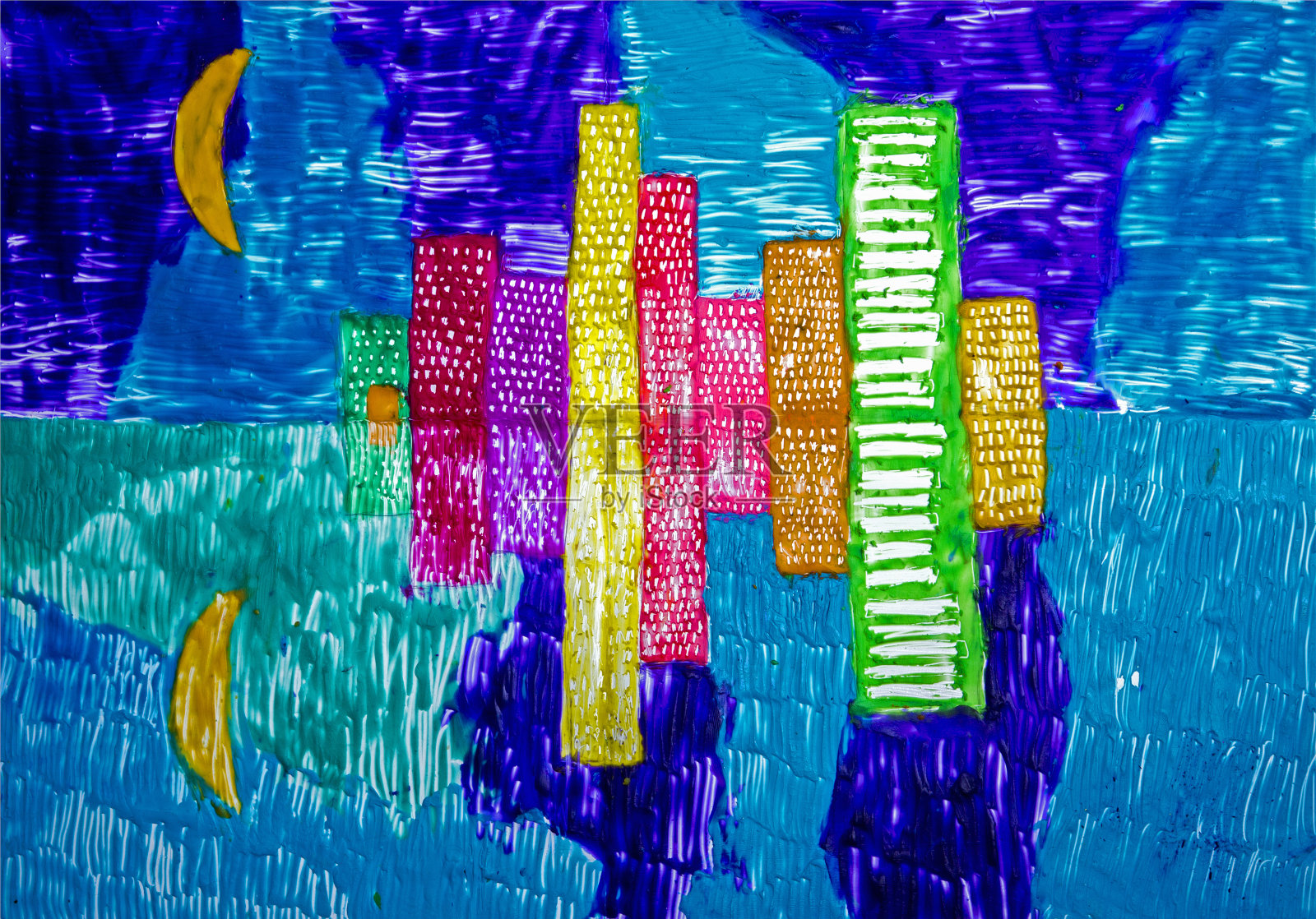 儿童申请从橡皮泥照片摄影图片