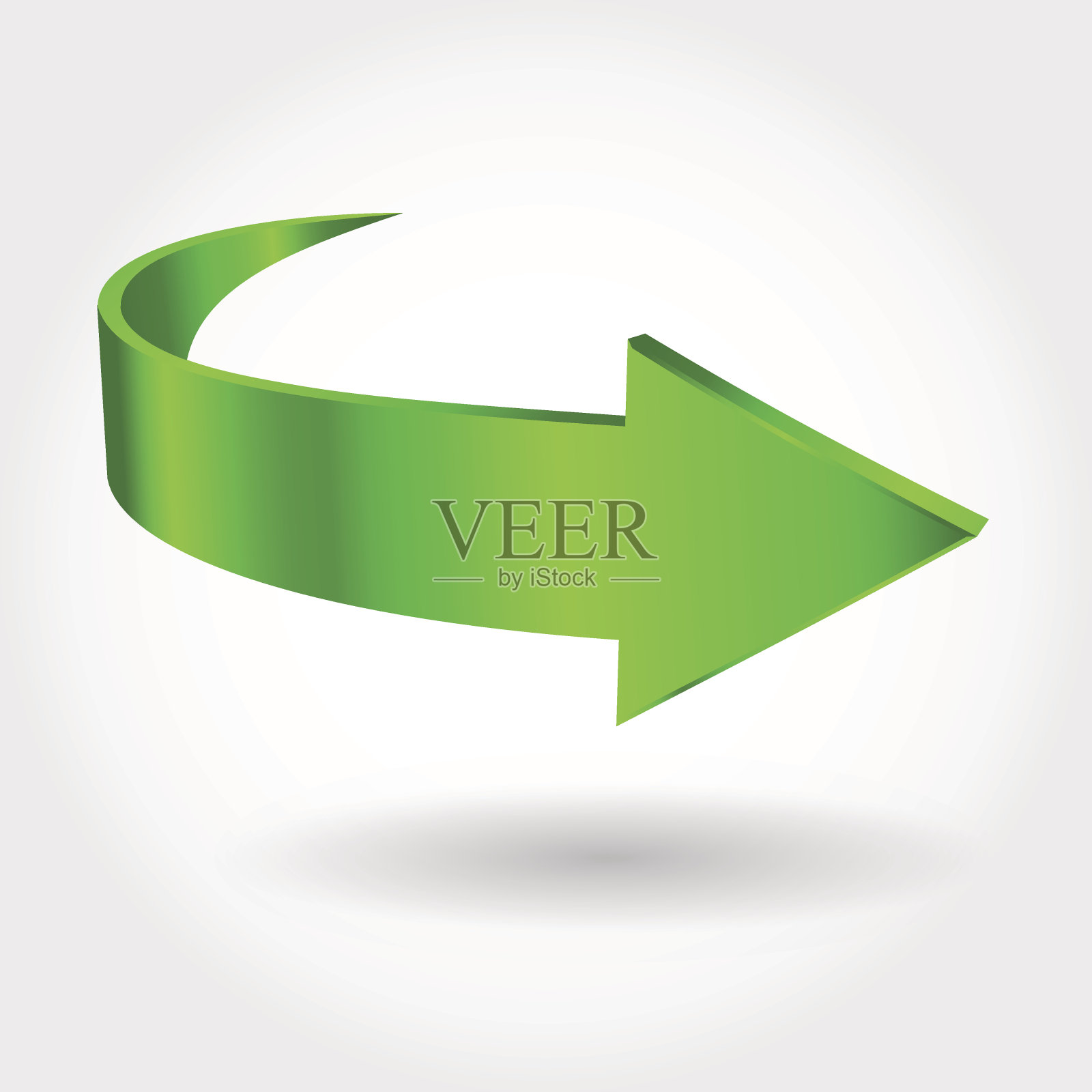 绿色箭头设计元素图片