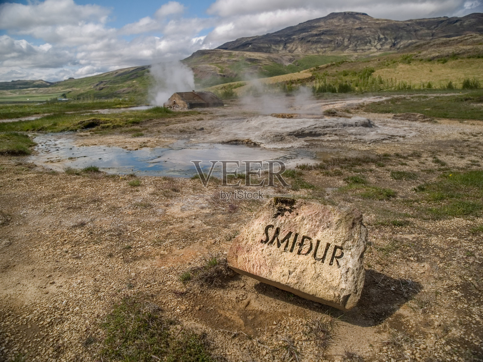 冰岛Smidur喷泉照片摄影图片