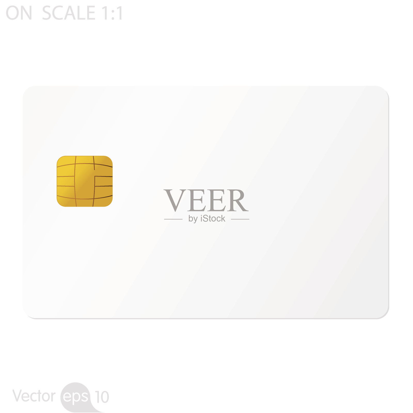 白色背景的白色信用卡插画图片素材