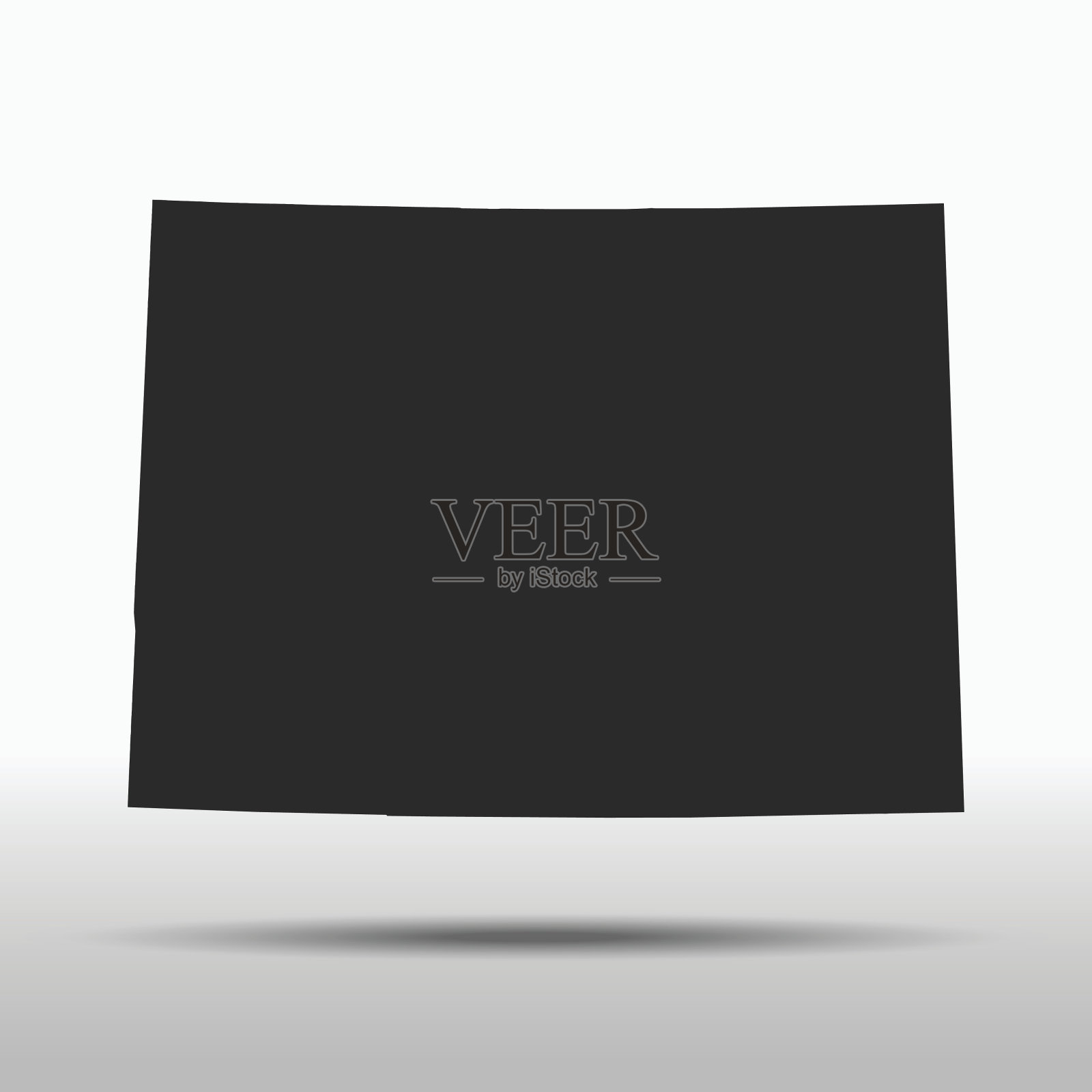 科罗拉多州的地图设计元素图片