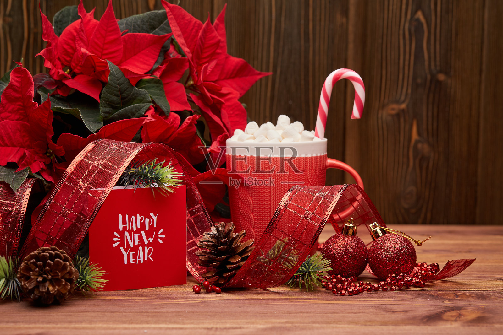 圣诞和新年的背景。照片摄影图片