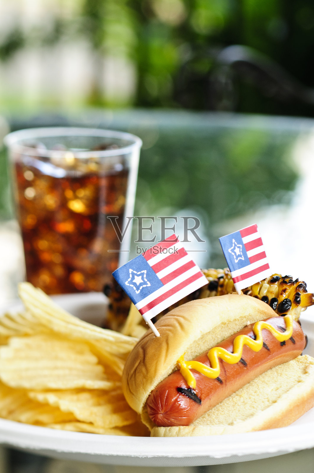 爱国热狗晚餐照片摄影图片