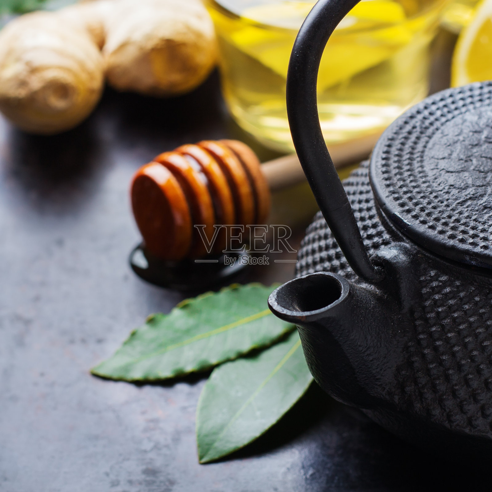 日本中国茶壶柠檬照片摄影图片