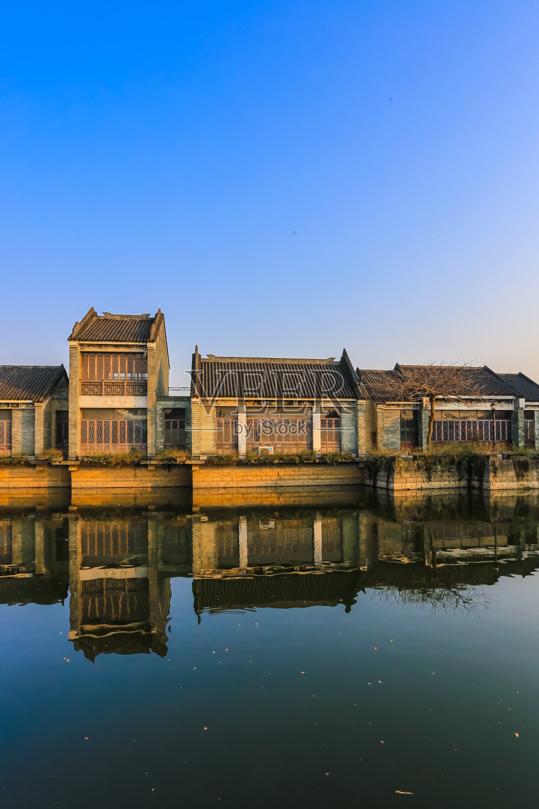 中国古代的村庄照片摄影图片