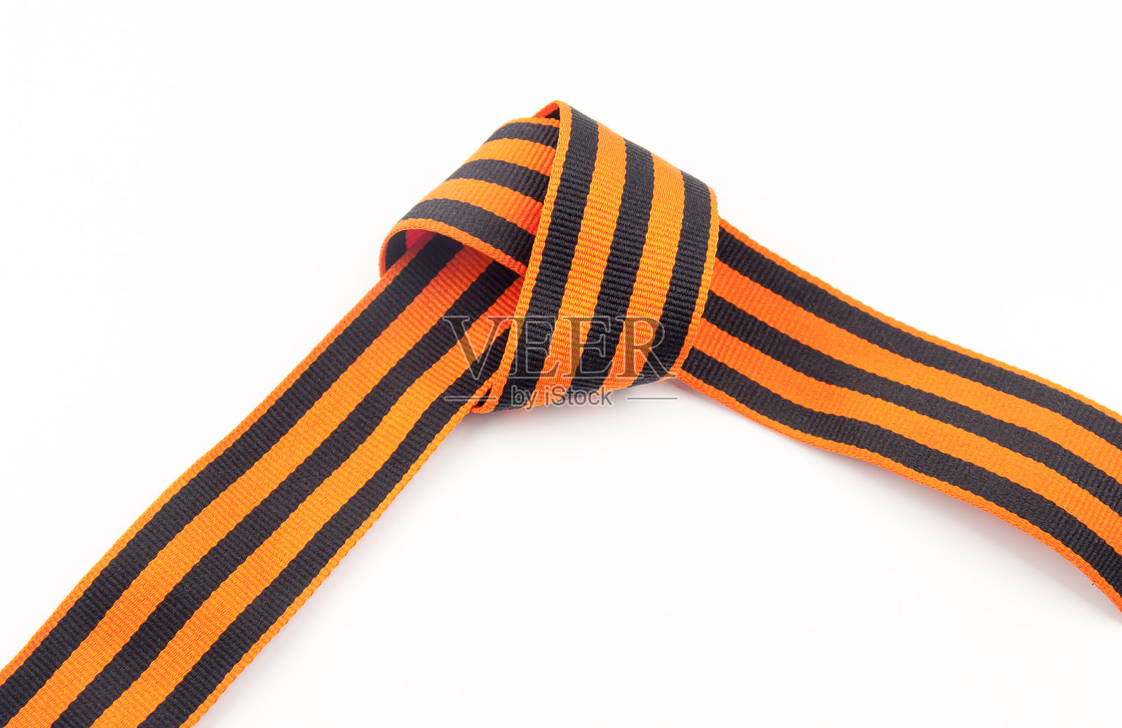 圣乔治的丝带孤立在白色照片摄影图片