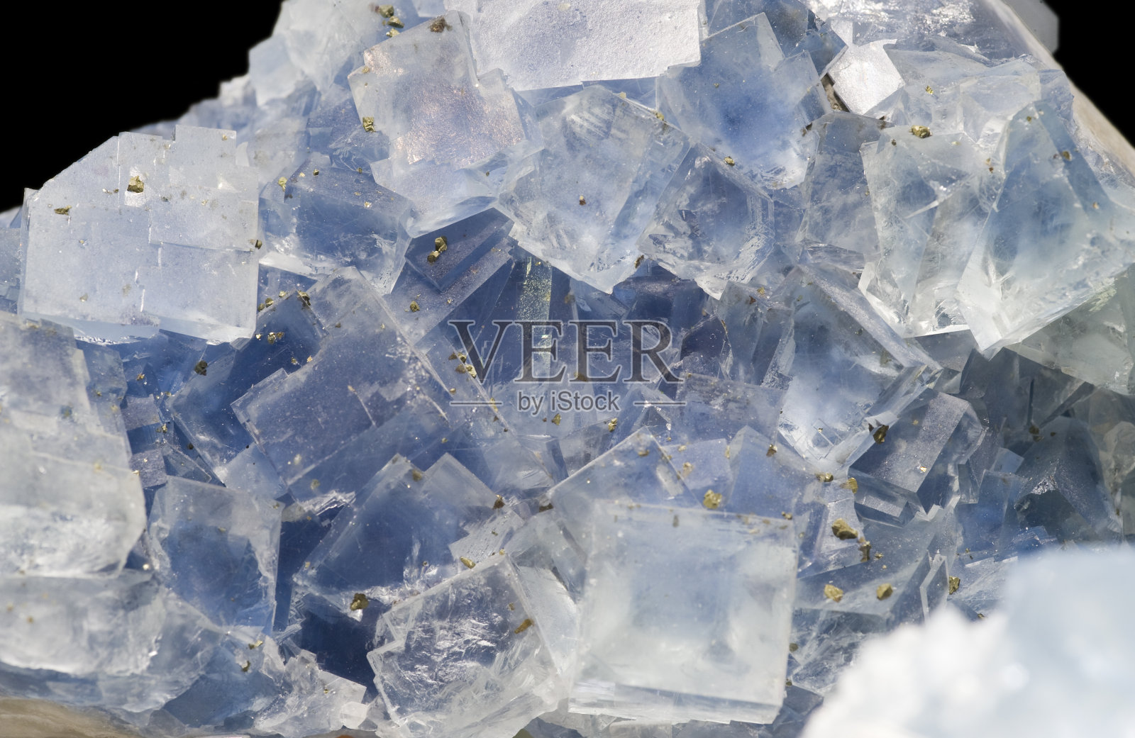 来自法国的萤石和石英。照片摄影图片