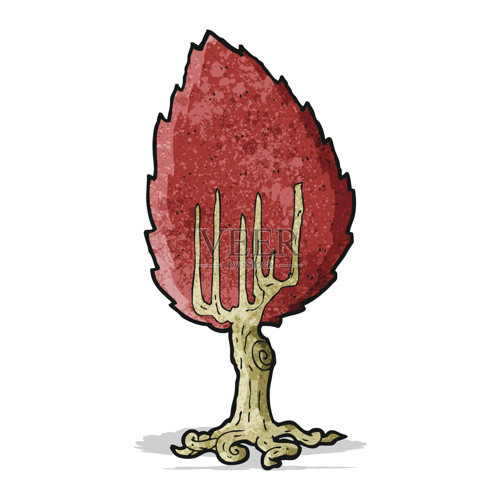 卡通树插画图片素材