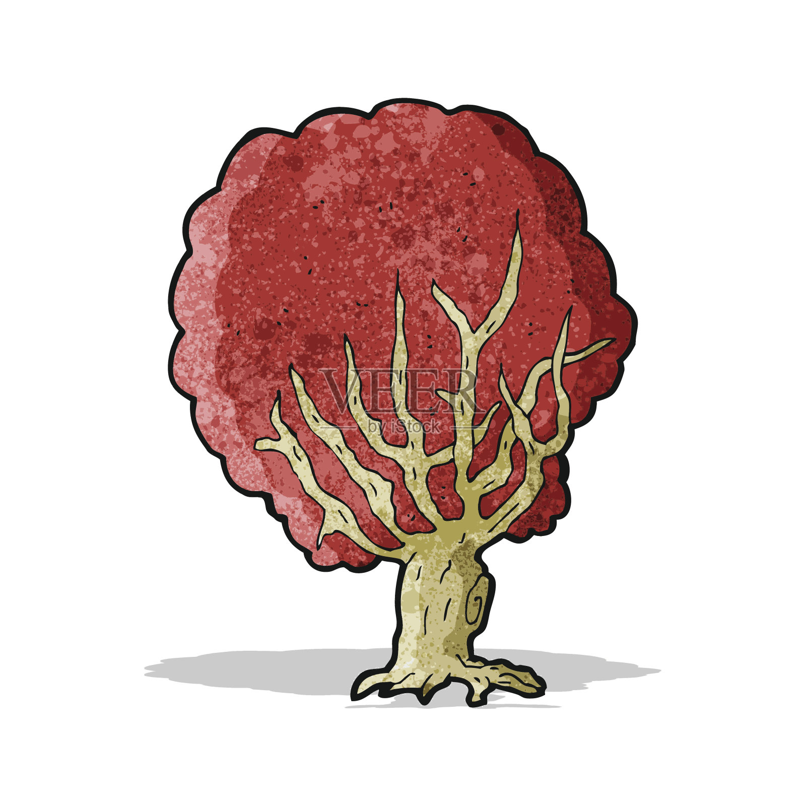 卡通树插画图片素材