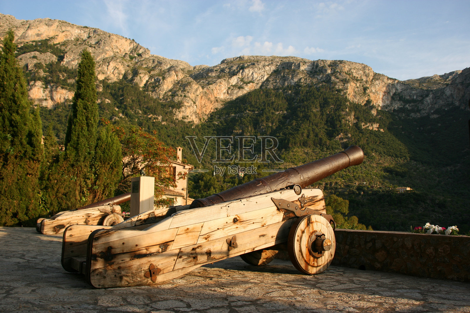历史上的炮手,德拉,马略卡岛照片摄影图片